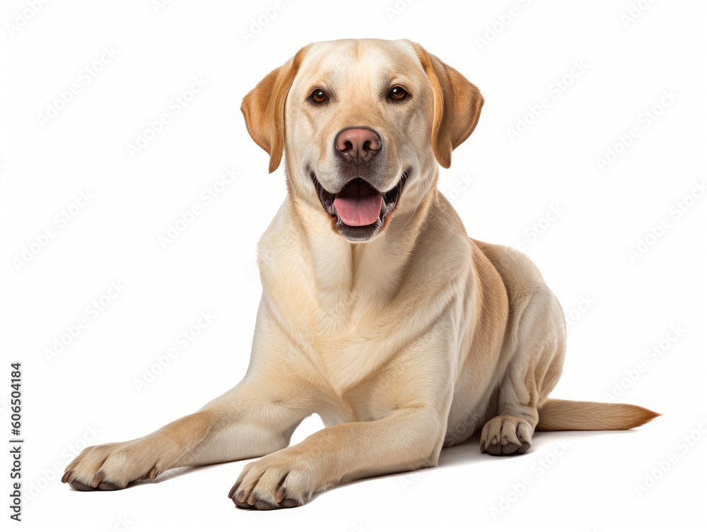 Labrador Retriever isolated on white background Labrador Retriever isolated on white background