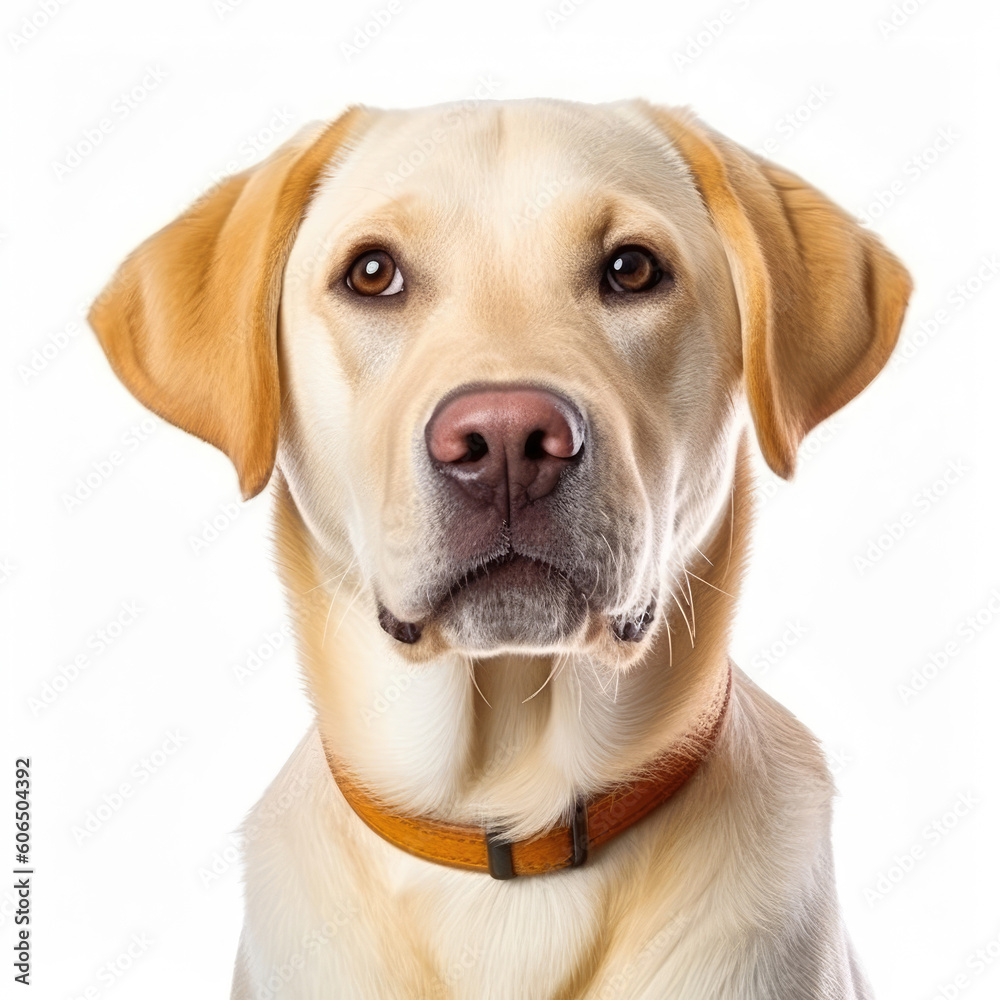 Labrador Retriever isolated on white background