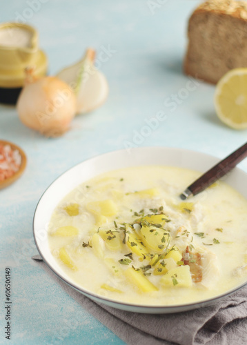 Cullen Skink, traditional fish soup, Scottish cuisine