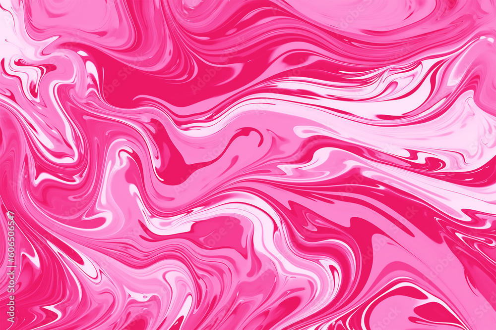 Pink Swirl liquid fluid paint background Generative AI Pink Swirl liquid fluid paint background Generative AI