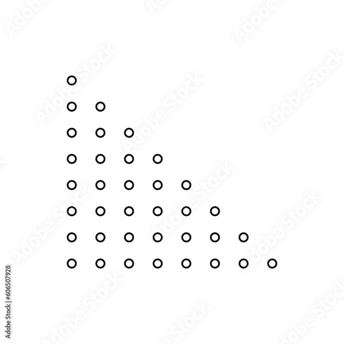 Minimalist Dotted Shape