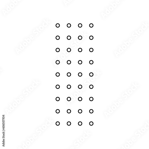 Minimalist Dotted Shape