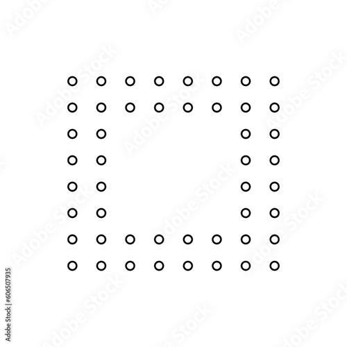 Minimalist Dotted Shape