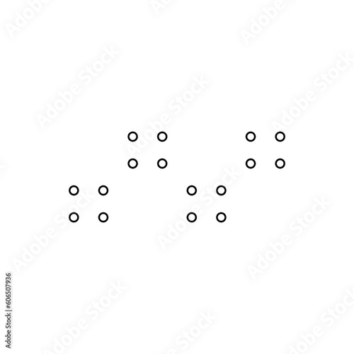 Minimalist Dotted Shape