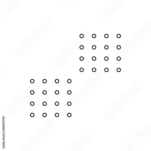 Minimalist Dotted Shape