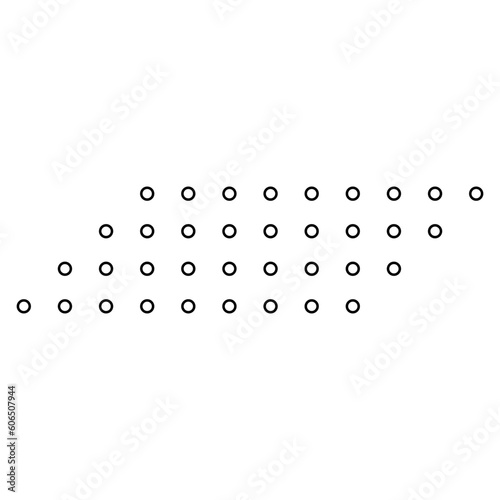 Minimalist Dotted Shape