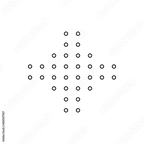 Minimalist Dotted Shape