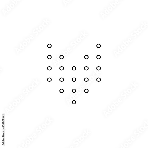 Minimalist Dotted Shape