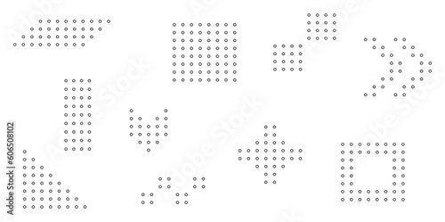 Minimalist Dotted Shape Set Collection