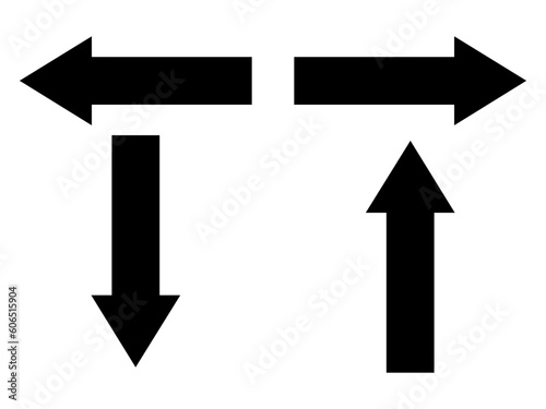 Left and Right arrows directions free vector. Bold arrow sign and arrow pointer icon vector.