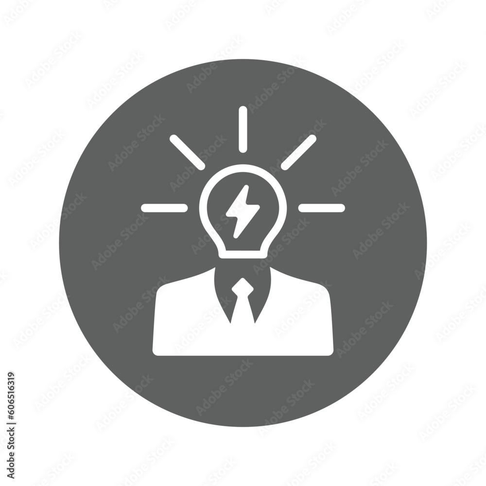 Brainstorming, idea icon. Brainstorming, idea icon.