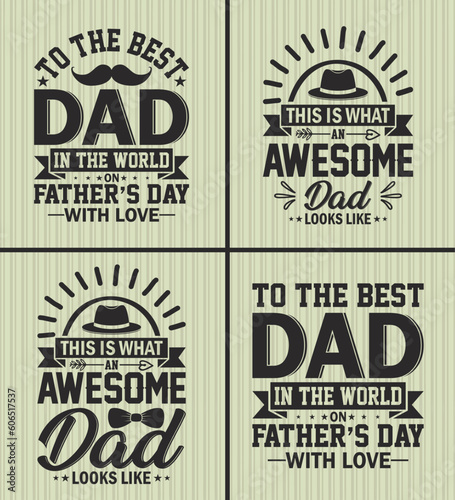 vector father's day t-shirt design