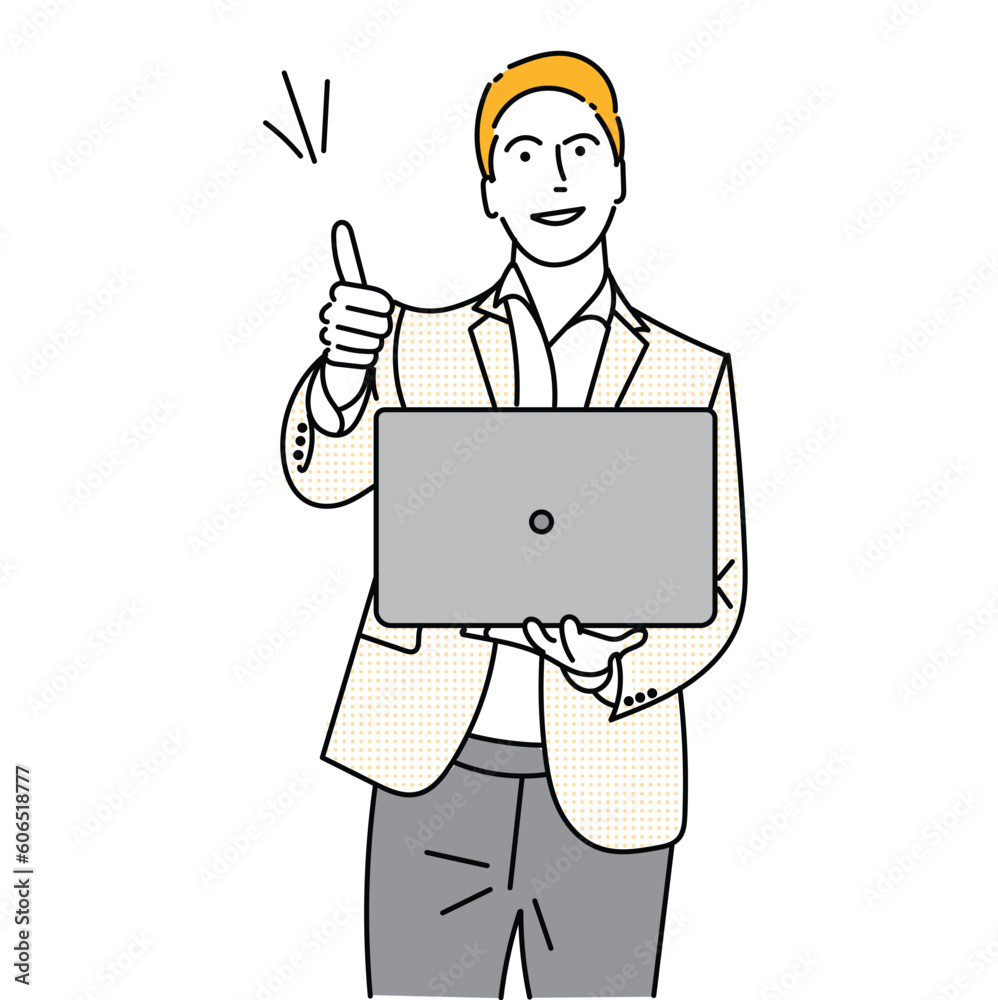 business man illustration. Hand drawn in thin line style, vector illustrations. business man illustration. Hand drawn in thin line style, vector illustrations.