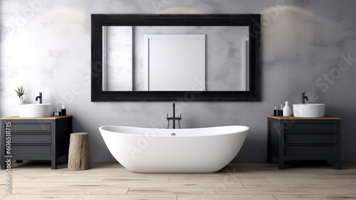 Bathtub Focal Point  A Minimalist Bathroom Design Centers Around Tranquility