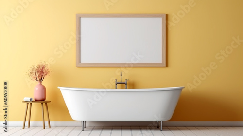 Focus on Tranquility  A Central Bathtub Takes Center Stage in the Minimalist Bathroom