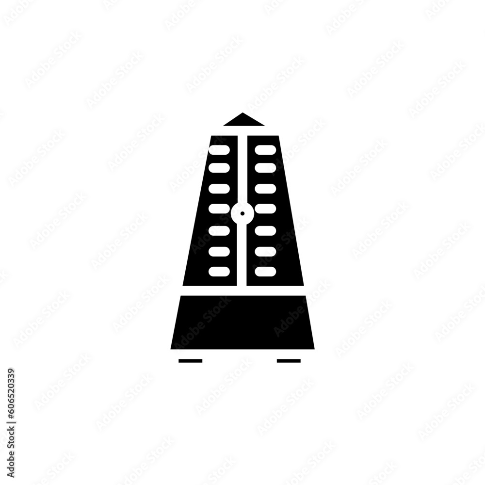 Metronome Beat Music Solid Icon Metronome Beat Music Solid Icon