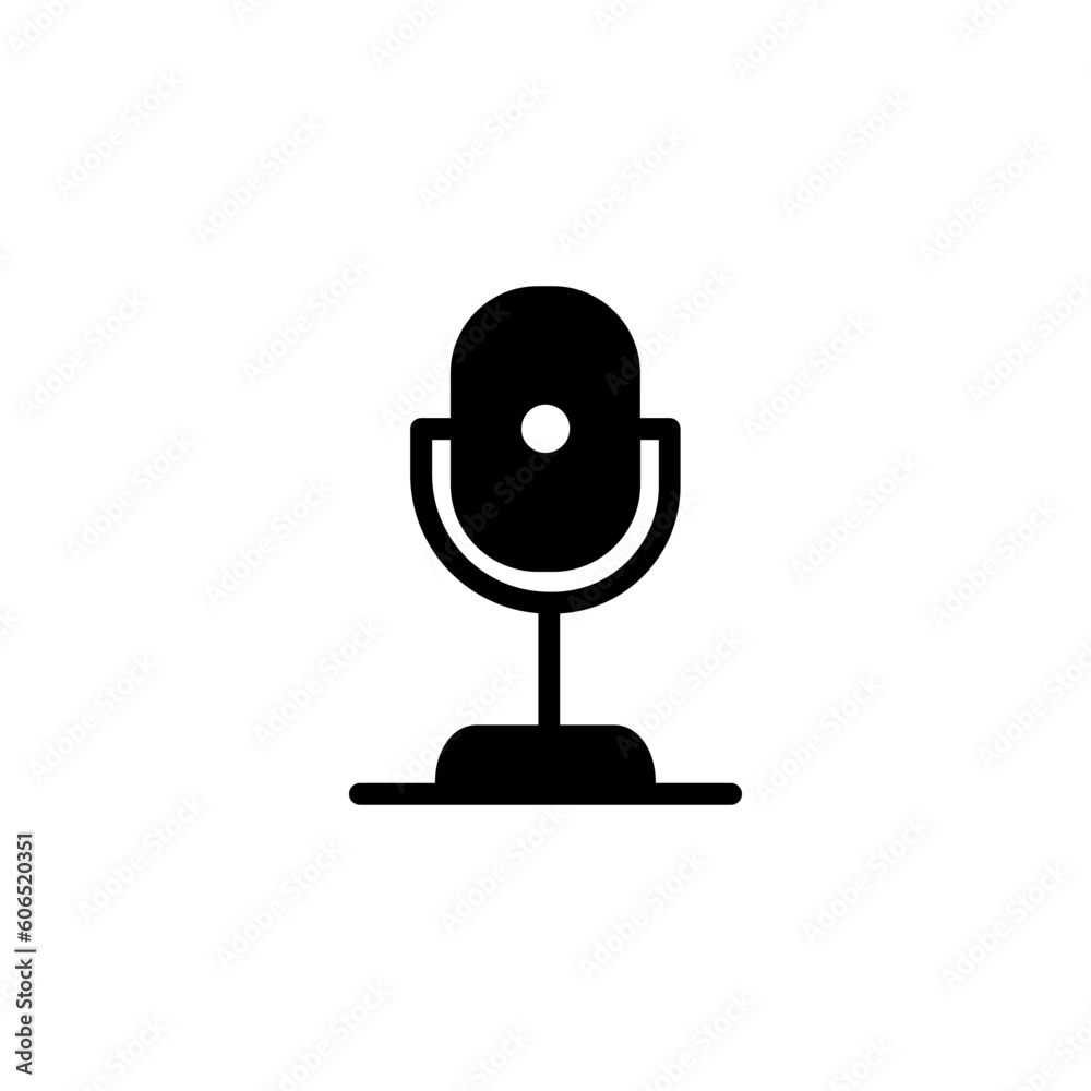 Microphone Audio Sound Solid Icon Microphone Audio Sound Solid Icon