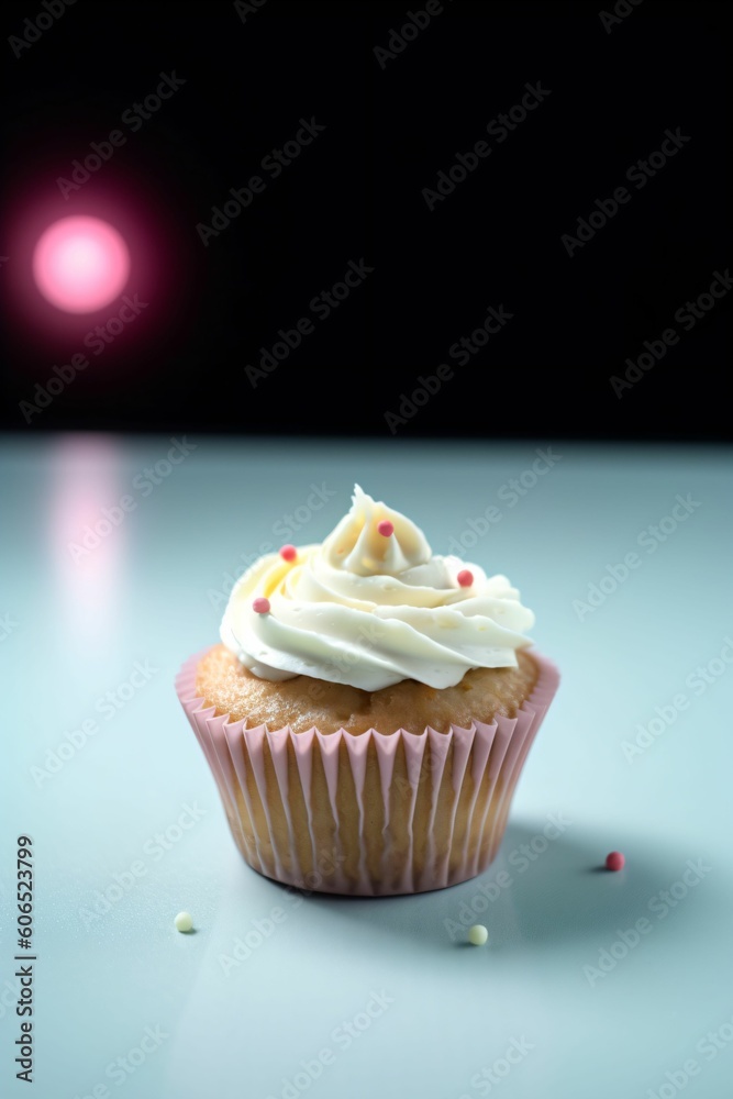 Cupcakes colorés sur un fond neutre, illustration culinaire de petit gâteaux, ia générative Cupcakes colorés sur un fond neutre, illustration culinaire de petit gâteaux, ia générative