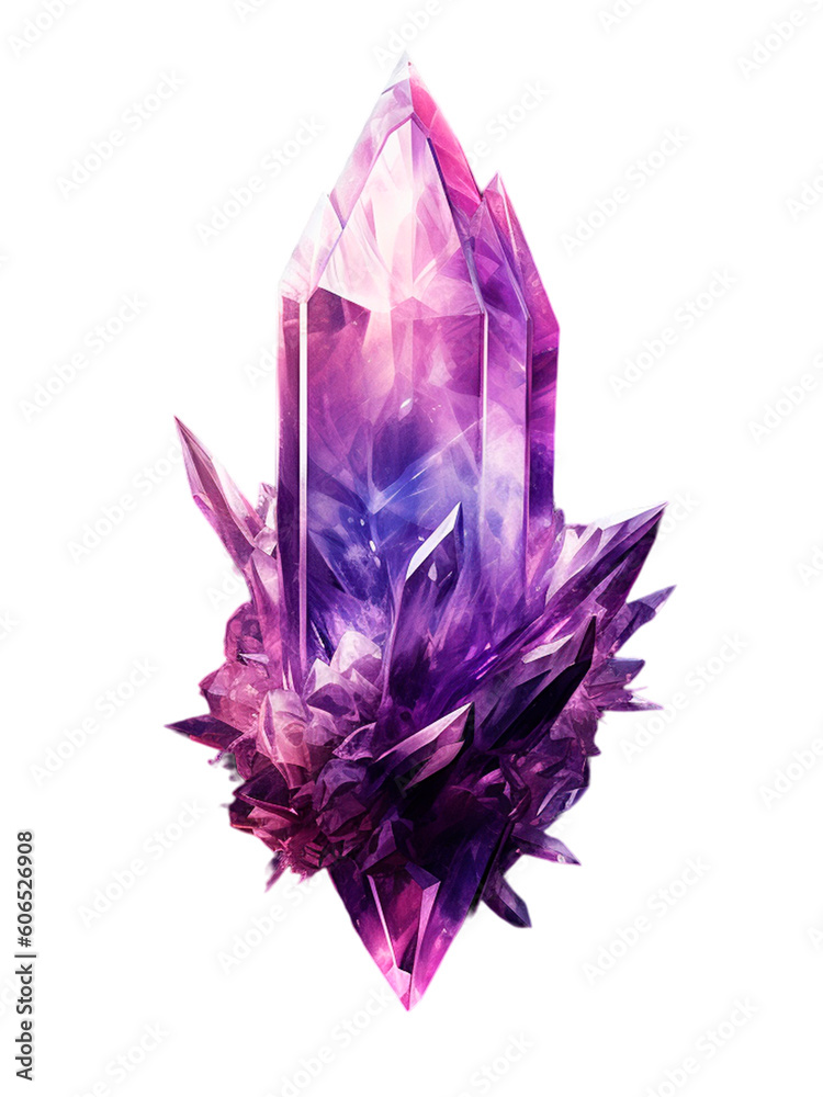 Striking Quartz Crystal Art Visualization AI Generative Striking Quartz Crystal Art Visualization AI Generative