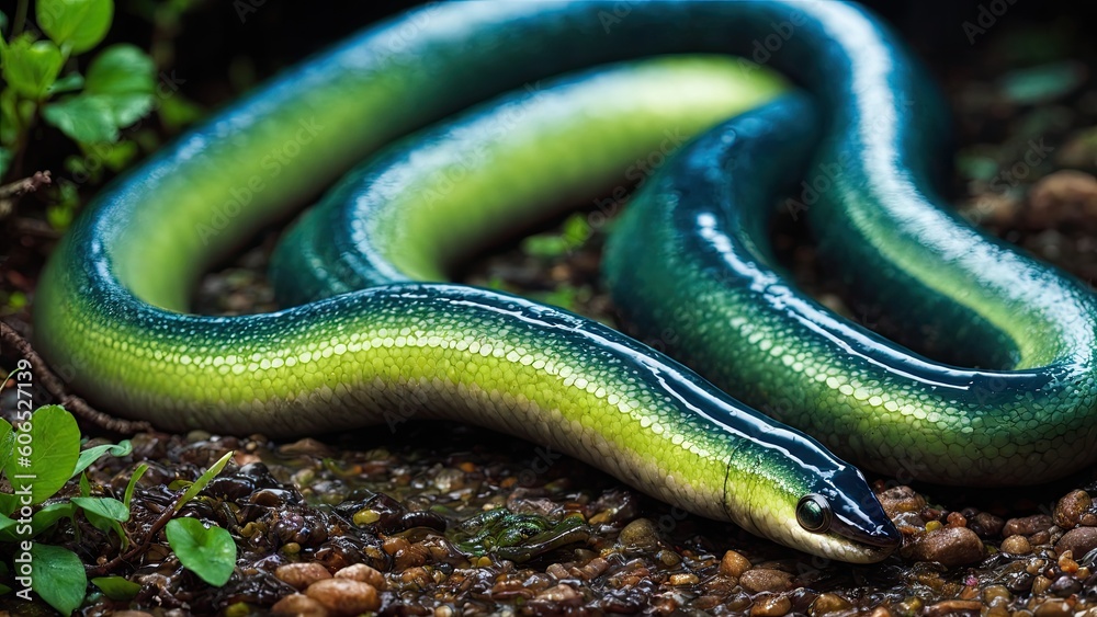 Fototapeta premium snake in the grass