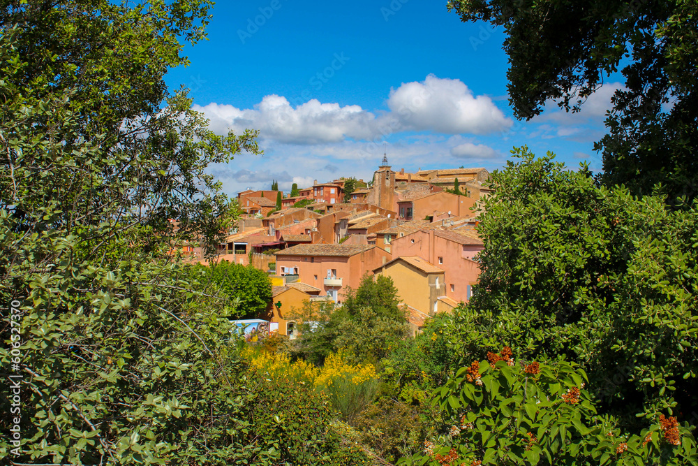 Okker Dorf Roussillon im Luberon in der Provence