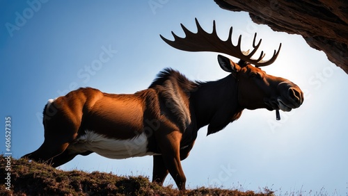 wild elk in the wild