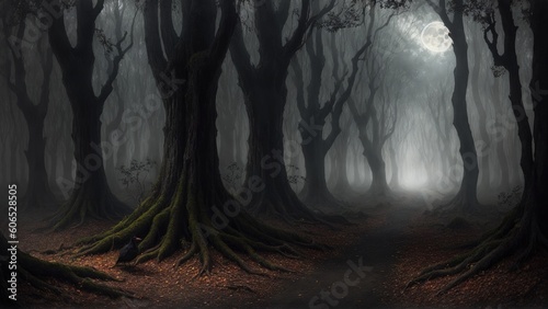 dark forest background © Alex