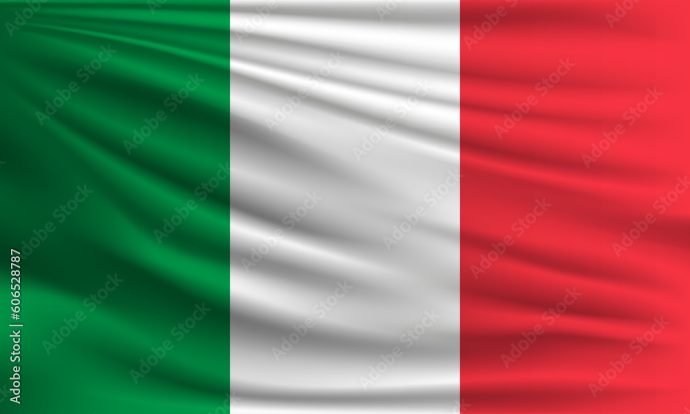 Vector flag of Italy
