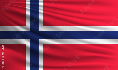 Vector flag of Norway