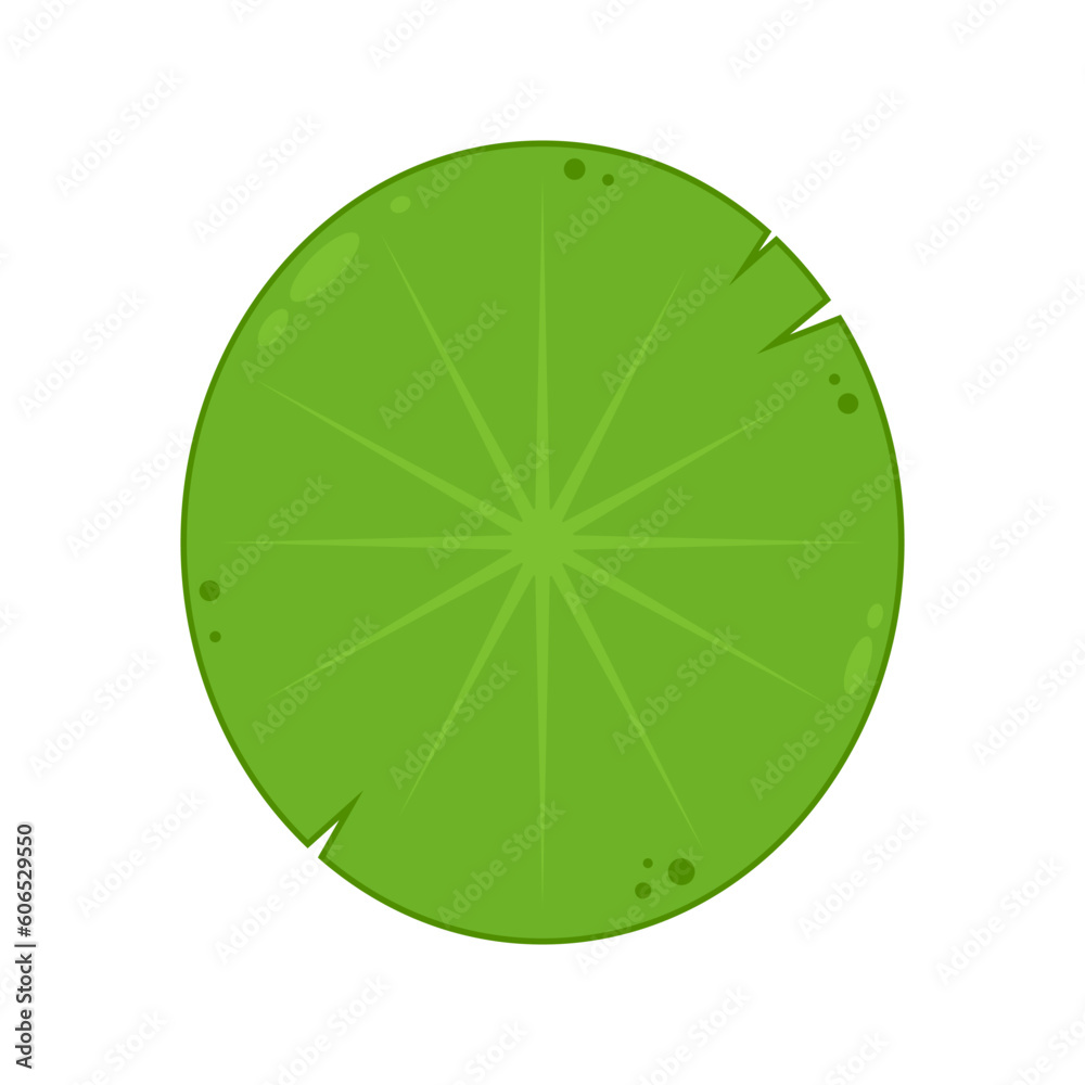 Lily pad icon. Lily cartoon vector on white background. Lily pad icon. Lily cartoon vector on white background.