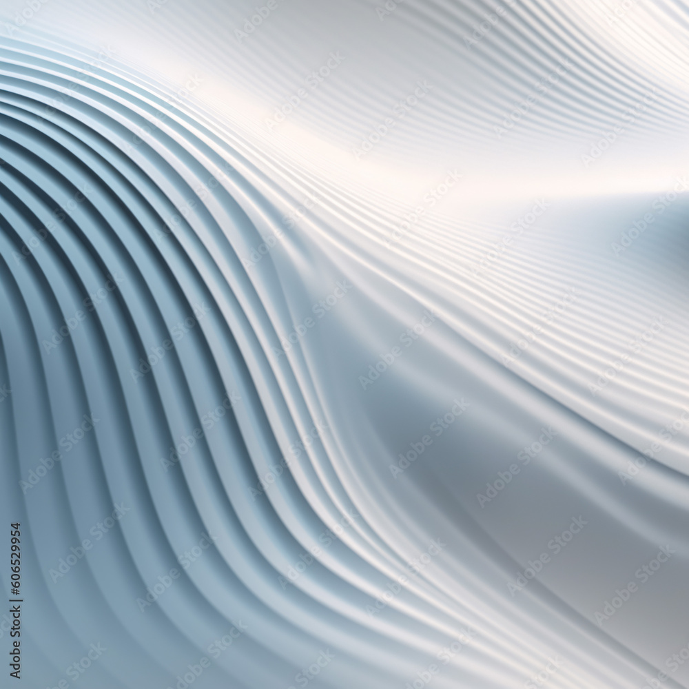 Abstract wave background with a white, minimalistic texture in 3D Abstract wave background with a white, minimalistic texture in 3D