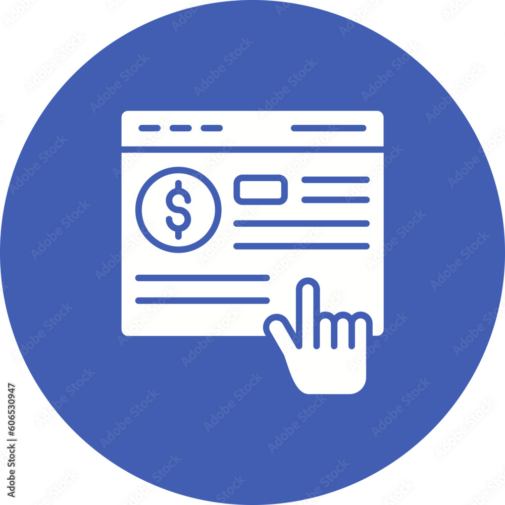 Cost Per Click Icon Cost Per Click Icon