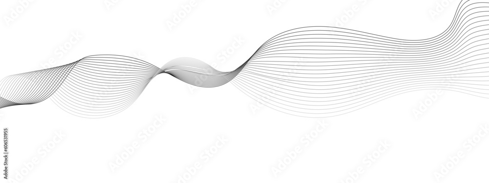 Abstract grey smooth element wavy modern curve lines on transparent background. Digital frequency track equalizer. Abstract frequency sound wave lines, twisted curve lines and technology background. Abstract grey smooth element wavy modern curve lines on transparent background. Digital frequency track equalizer. Abstract frequency sound wave lines, twisted curve lines and technology background.