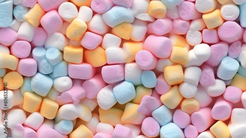 Colorful marshmallow pattern, Ai generative