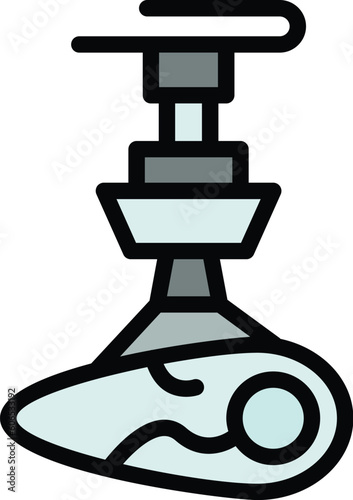 Innovative bioprinting icon. Outline Innovative bioprinting vector icon for web design isolated on white background color flat