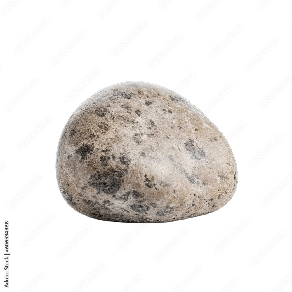 A white stone on a transparent background, Generative AI A white stone on a transparent background, Generative AI