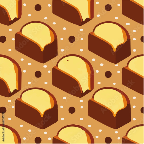 cute simple pound cake pattern, cartoon, minimal, decorate blankets, carpets, for kids, theme print design
