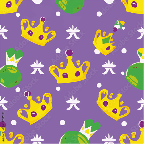 cute simple king cake pattern, cartoon, minimal, decorate blankets, carpets, for kids, theme print design 