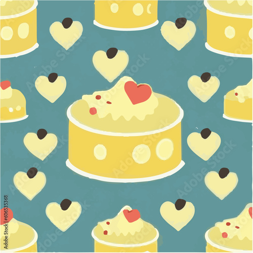 cute simple souffle pattern, cartoon, minimal, decorate blankets, carpets, for kids, theme print design
