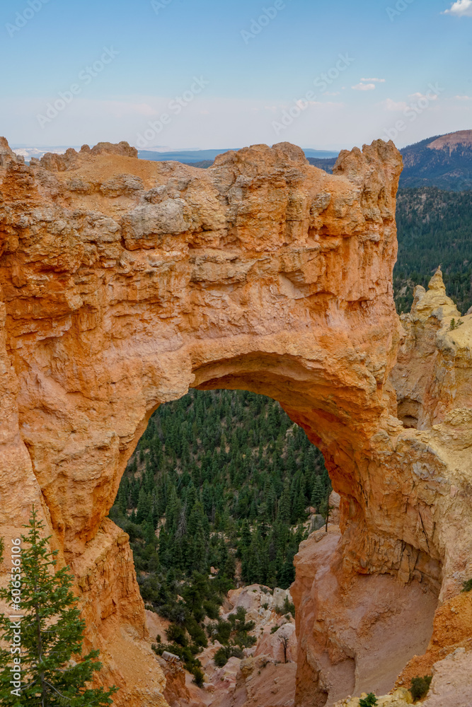 View of the Natural Bridge in Bryce Canyon National Park in Bryce Canyon City, Utah