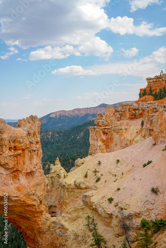 Scenic view inside Bryce Canyon National Park
