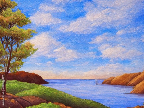 autumn landscape with trees