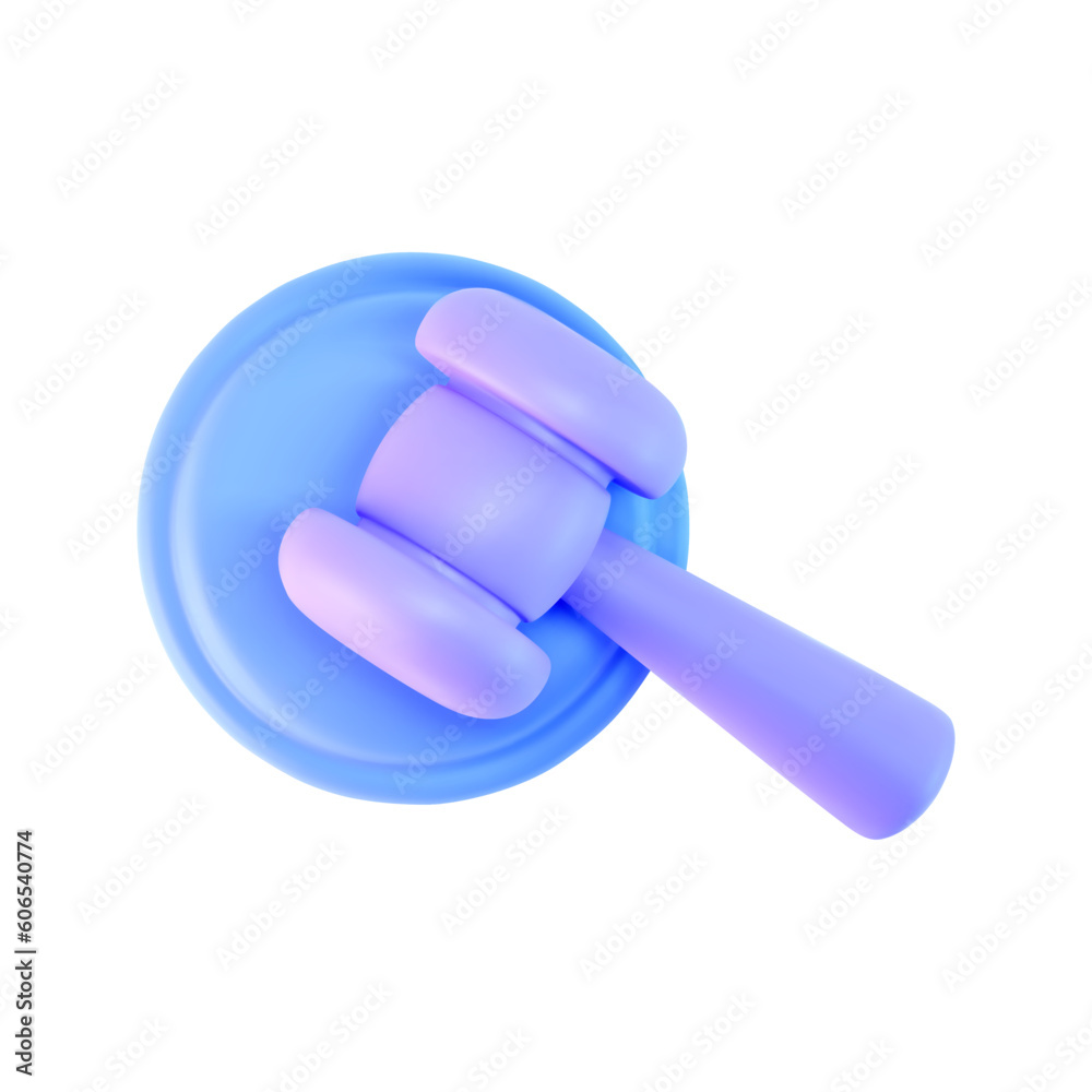 3d blue judge gavel top view icon isolated on white background. Render of auction hammer and concept of law and judgment. 3d cartoon simple vector illustration 3d blue judge gavel top view icon isolated on white background. Render of auction hammer and concept of law and judgment. 3d cartoon simple vector illustration