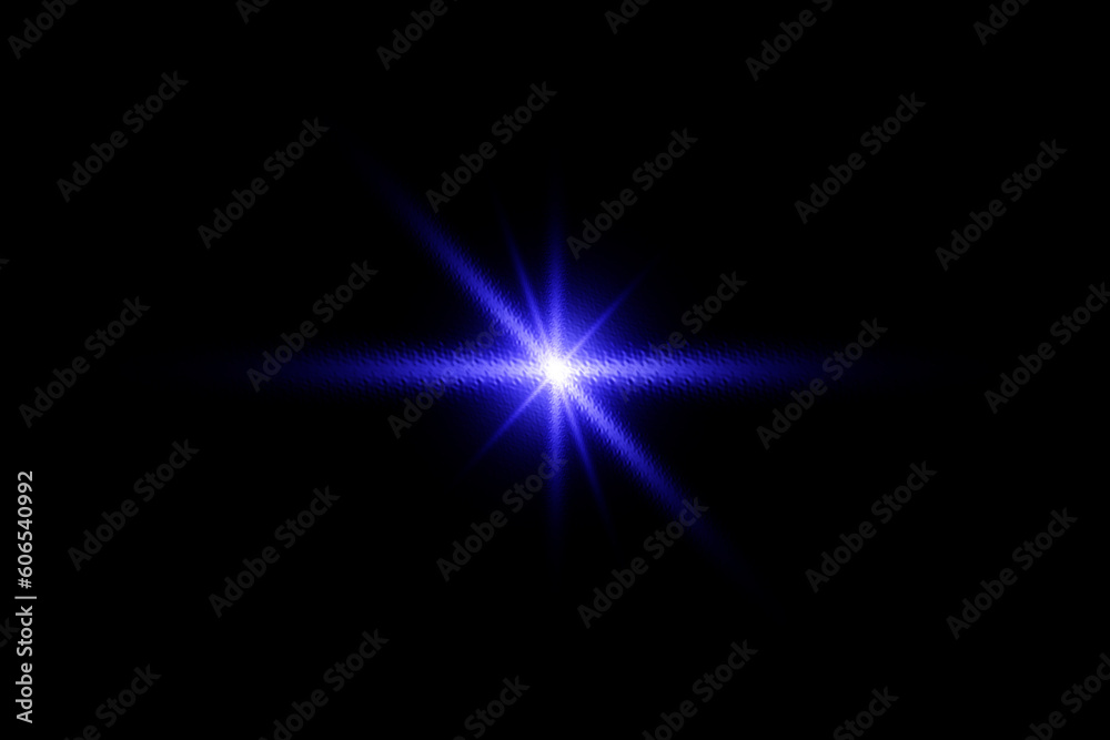 abstract blue light star