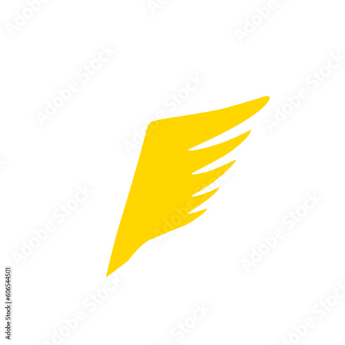 wings golden angel vector