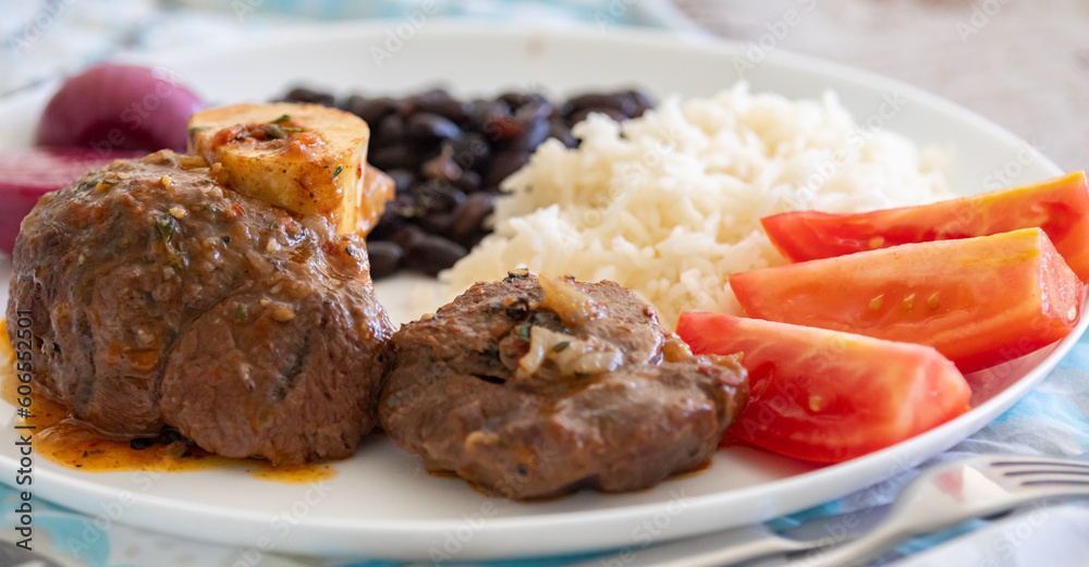Traditional Brazilian dish of everyday food. healthy real food Traditional Brazilian dish of everyday food. healthy real food