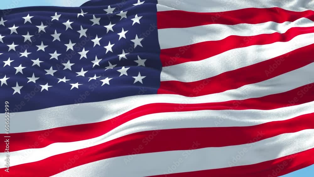 American Flag, 4 th july Independence Day USA. Realistic 4K. 30 fps flag of the US. American Flag waving in the wind. Seamless loop with highly detailed fabric texture. Loop ready in 4k resolution American Flag, 4 th july Independence Day USA. Realistic 4K. 30 fps flag of the US. American Flag waving in the wind. Seamless loop with highly detailed fabric texture. Loop ready in 4k resolution