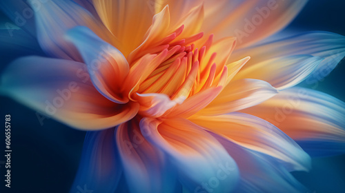 Beautiful close-up of a vibrant flower  made with generative AI