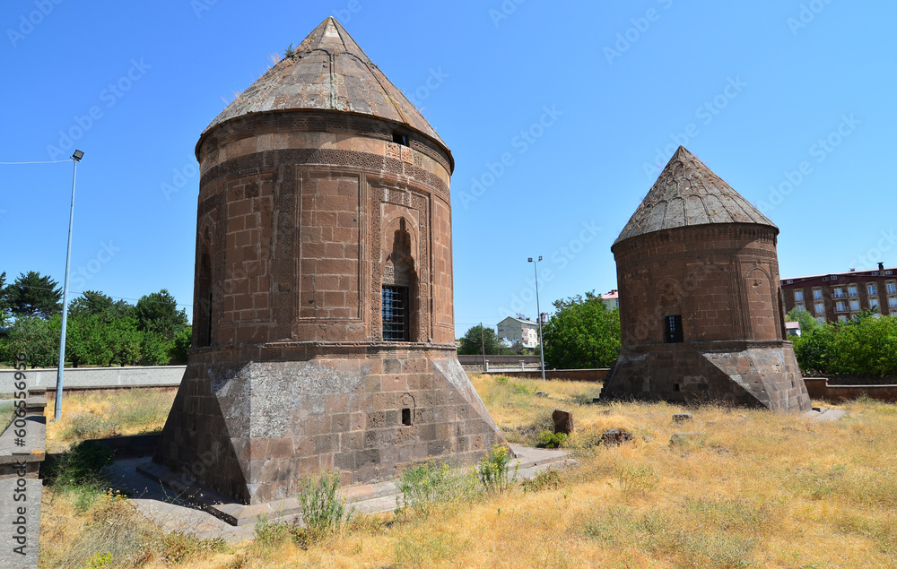 Located in Ahlat, Turkey, the Double Vaults were built in the 13th century.