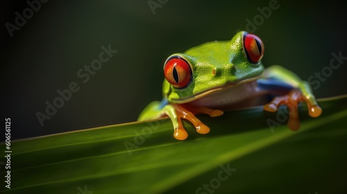 An image that reveals the astonishing camouflage skills of the Red-eyed Tree Frog in its natural habitat © Omkar